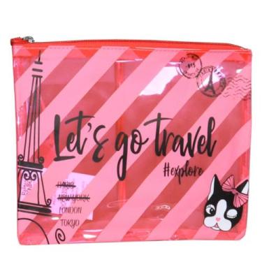 Imagem de Necessaire Pink Listrada RB3906 - Rebecca Bonbon