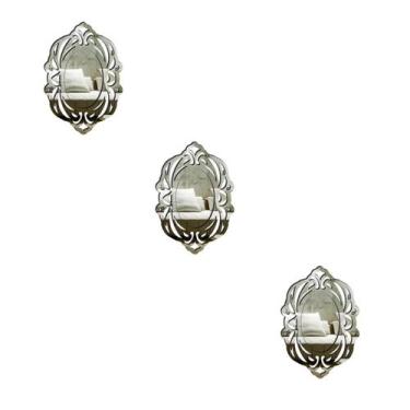Imagem de Kit 3 Espelhos Decorativos venezianos  Pegui 32x22 3875 - CREATUS, pra