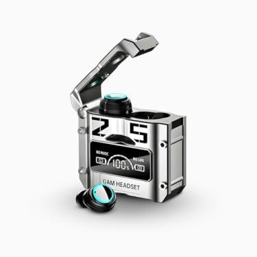 Imagem de Fones de Ouvido Esportivos Sem Fio M25 Bluetooth5.3 com Cancelamento de Ruído, Ipx7 À Prova D'Água, Estéreo Microfones Integrados, Esportes e Jogos Carga Rápida Som Premium (Prata)