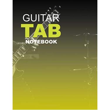 Imagem de guitar tab notebook: notebook for the guitarist of guitars with 5 codes professional and beginner to better master his musical instrument
