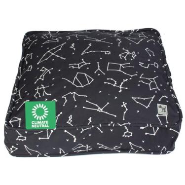 Imagem de Molly Mutt Capa para cama de cachorro pequeno - estampa Rocketman - mede 55 x 68 x 12 cm - 100% algodão - durável - respirável - sustentável - capa para cama de cachorro lavável na máquina