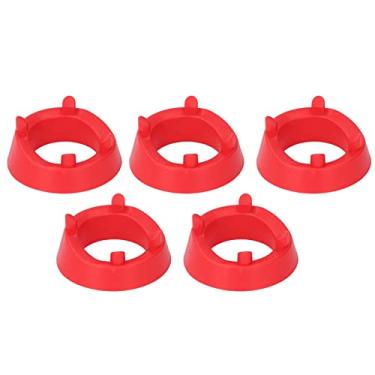 Imagem de Suporte de Exibição de Bola, Acabamento Requintado Durável 5pcs Suporte de Bola de Plástico para Futebol para (Vermelho)