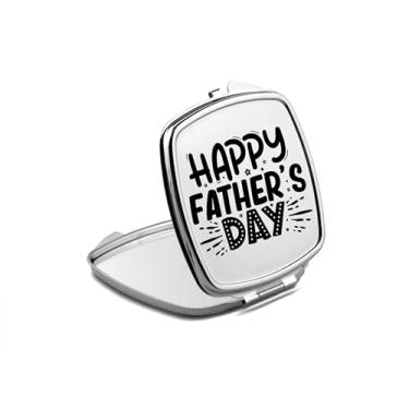 Imagem de SpreadPassion Espelho compacto para pai, presente para pai, espelho fotográfico feliz dia dos pais, espelho de maquiagem de viagem pequeno espelho portátil, espelho de bolso portátil, ideia de