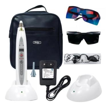 Imagem de Kit Para Acumpuntura Laser Recover Mmo Aparelho de Laserterapia com Ponta de Acupuntura, Pulseira ILIB e Maleta de Transporte
