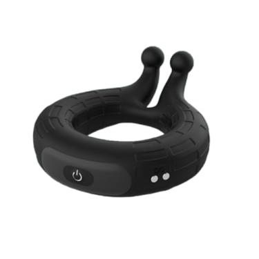 Imagem de Anel vibratório íntimo, anel vibrador masculino adulto brinquedos sexuais para homens casais com 10 vibrações para estimulação do e anel de pênis vibrador para testículos de pênis, estimulação do clitóris