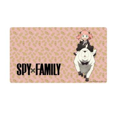 Imagem de KESS Tapete para jogos de tabuleiro Spy x Family (Anya & Bond) – 61 x 33 cm, compatível com mouse pad, acessório de mesa para jogos de cartas, dados, jogos de RPG, tapete antiderrapante