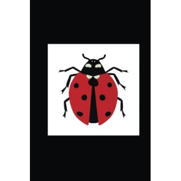 Imagem de LADYBUG Notebook: LINED paper, 120 page 6”x9” wide/legal ruled composition notebook with POP ART cover for school, college, English, science, travel ... like to stay between the lines: Structured