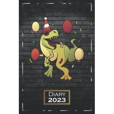 Imagem de Diary 2023: A5 (6x9) | One Week on a Double Page | From Monday to Sunday | Weekly Planner | Animal Fun Balloon | qb2
