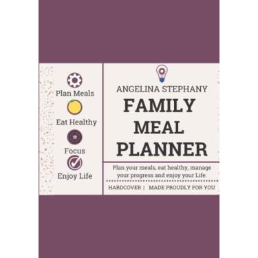 Imagem de Family Meal Planner Hard cover: Notebook, notepad, and grocery list, log book, cookbook, logbook, weekly, book, journal, Bridal Shower, pad, ... Birthday, Mother’s day, gift, present.