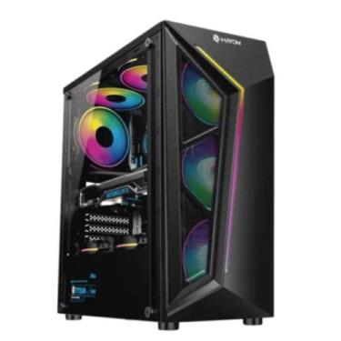Imagem de Gabinete Gamer Mid Tower Atx MAtx Vidro Temperado com 4 Cooler Fan LED