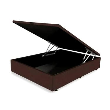 Imagem de Cama Box Baú Viúva Blindada 128x188x40 cm