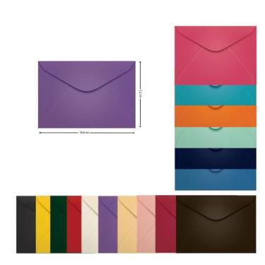 Imagem de Envelope Pequeno Corlorido 72x108 Visita 100 Unidades Scrity, Amsterda