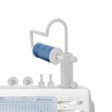 Imagem de Embroidex Thread Easy Spool Pin Adapter Universal Spool Holder Suporte de linha para máquina de costura, máquinas de acolchoar e bordar, ótimo para linha metálica