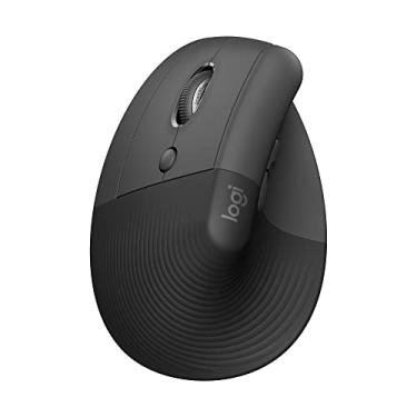 Imagem de Logitech Mouse Sem Fio Lift Left Grafite Vertical Com Design Ergonômico Conexão Bluetooth ou USB Logi Bolt Cliques Silenciosos DPI máximo de 4000 6 botões Compatível com Windows/macOS/iPadOS