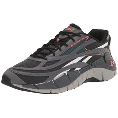 Imagem de Reebok Tênis de corrida masculino Zig Kinetica 2.5 Fitness Workout, Cinza puro/branco, 6 Women/4.5 Men