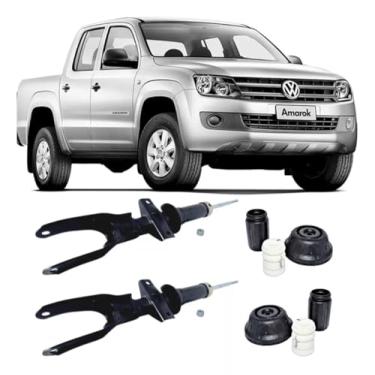 Imagem de PAR AMORTECEDOR DIANTEIRO + KIT BATENTE COIFA COXIM AMA ROK 2010>2020