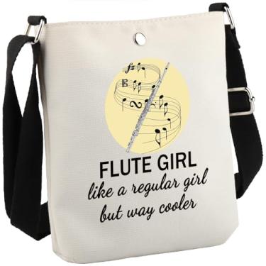Imagem de GJTIM Bolsa transversal para flautas, presente para amantes de flauta, para flautas, banda, flautista, bolsa de viagem para flautas, Flauta Cb