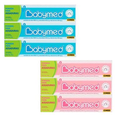 Imagem de Kit 6 und Babymed 3 Azul / 3 Rosa