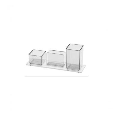 Imagem de Porta Lapis Clips E Lembrete E Papel Bco Acrimet 947 Cristal
