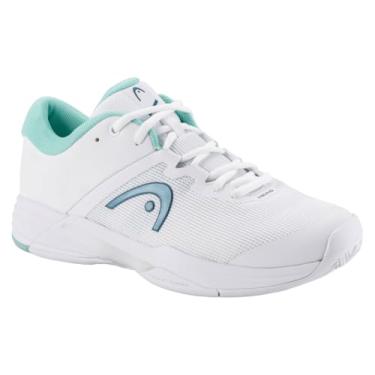 Imagem de HEAD Tênis feminino Revolt Evo, Branco/Turquesa, 36