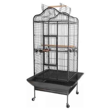 Imagem de Viveiro Pássaro Aves Chalé Medio (Preto)