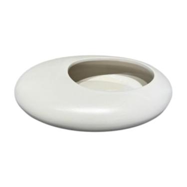 Imagem de XLWLLNJ Vaso de flor de flor de cerâmica mesa de mesa central peça presente arranjo de flores recipiente de planta de mesa, ornamento para sala de estar, Branco Grande