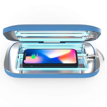 Imagem de Desinfetante e carregador uv para telefone PhoneSoap Pro Blue