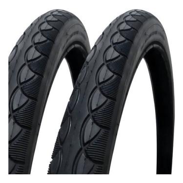 Imagem de Kit 2 Pneus Bicicleta Pirelli Touring 700x45 Aro 29 Arame Cor Preto