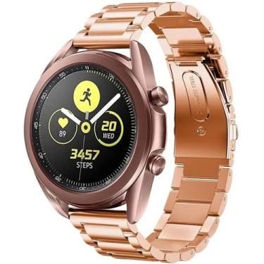 Imagem de Pulseira De Aço Para Galaxy Watch 3 41mm - Gold Rose - T-Shirck