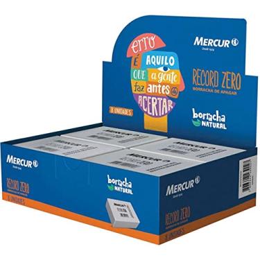 Imagem de Borracha Branca Grande, Mercur, Record Zero, B01010101019, Caixa com 8 Unidades