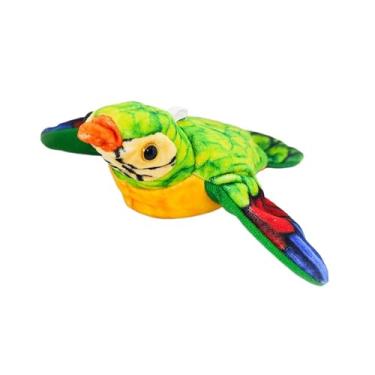 Imagem de WeiLaiKeQi Exercício de brinquedo de gato interativo Toque ativado com sons eletrônicos Bading simulado de chilrear para Kitty, Verde