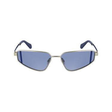 Imagem de Calvin Klein Óculos de sol feminino CKJ25200S Cat Eye, ouro claro fosco, Einheitsgröße, Ouro claro fosco, Einheitsgröße