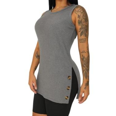 Imagem de Camisa Vest Legging Regata Tapa Bumbum Malha Canelada - xoramenina, Ci