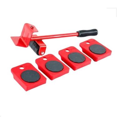Imagem de Conjunto de Ferramentas para Elevação e Movimentação de Móveis - Roldanas Pesadas para Mudança de Móveis, Kit de Levantamento e Deslizamento de Móveis Resistentes