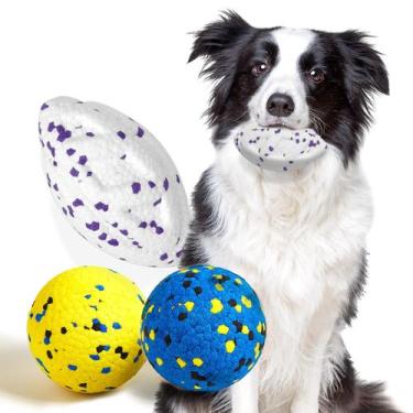 Imagem de Bola de tênis para cães Kimee atualizada e indestrutível de 13,5 cm pa