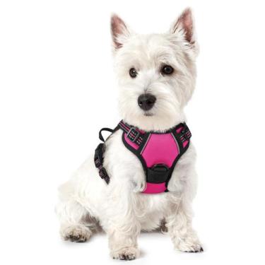 Imagem de Arnês para cães rabbitgoo No Pull ajustável rosa choque XS