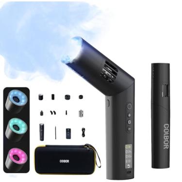 Imagem de COLBOR Máquina De Fumaça Portátil Cf5 40W, Mini Máquina De Fumaça Portátil Para Fotografia Com Controle Remoto, Pequeno Gerador De Névoa Para Festas De Halloween, Cosplay, Streaming, Palco De Casam