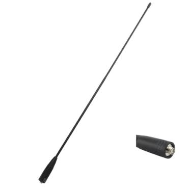 Imagem de JoyRole Antena de rádio amador 320A 47.1 cm SMA-fêmea de banda dupla VHF/UHF 144/220/440MHz para Baofeng UV-5R BF-F8HP UV-82 BF-888S Kenwood Retevis H77 Rádio portátil bidirecional