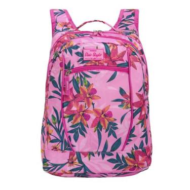 Imagem de Mochila Juvenil Casual Clio Style Estampa Florida para o Dia a Dia Esc