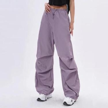 Imagem de Calça Cargo Feminina Y2K - Modelagem Solta e Estilo Hip Hop, BR-G2, Ro