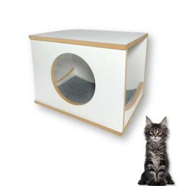 Imagem de Nicho Para Gato 1pç Resistente Seguro Premium Mdf 15mm - BT WOOD, BRAN