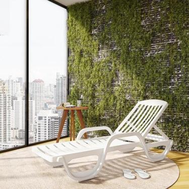 Imagem de Espreguiçadeira Morro Branco com Rodas Branca - Mobly