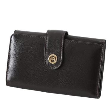 Imagem de Carteira Couro Legítimo Feminina Cartão Cnh Rg Mariart 253