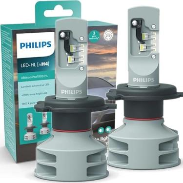 Imagem de Par Kit Lampadas Led Philips Ultinon PRO5100 H4 +160% 6000k 12v 24v 11342U51X2