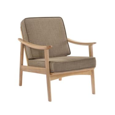 Imagem de Poltrona De Madeira Natural Amy Rivatti Marrom