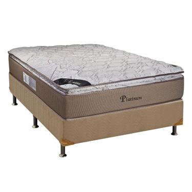 Imagem de Cama Box Casal Completa Kit MasterPocket Platinum New 138x188 com Colchão Molas Ensacad...