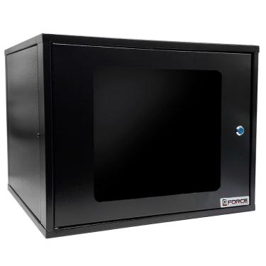 Imagem de Mini Rack De Parede 19 Gforce, 8u X 470mm, Visor De Acrílico, Preto - 768