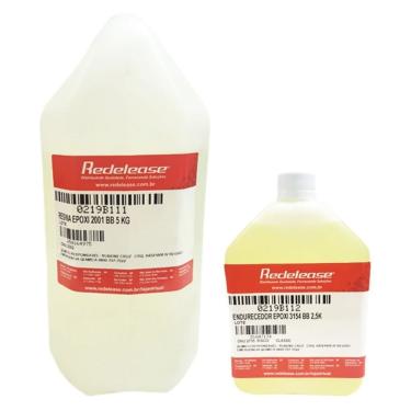 Imagem de Resina Epoxi 2001 Com 7,5 Kg + 1 Pigmento Fluorescente Dourado