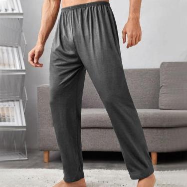 Imagem de Calça Básica Masculino para Dormir Confortável Slim - Slim Fitness, Pr