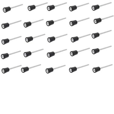 Imagem de Kit 25 Pinos De Carga Preto Engate Com Imã Para Pesos Academia